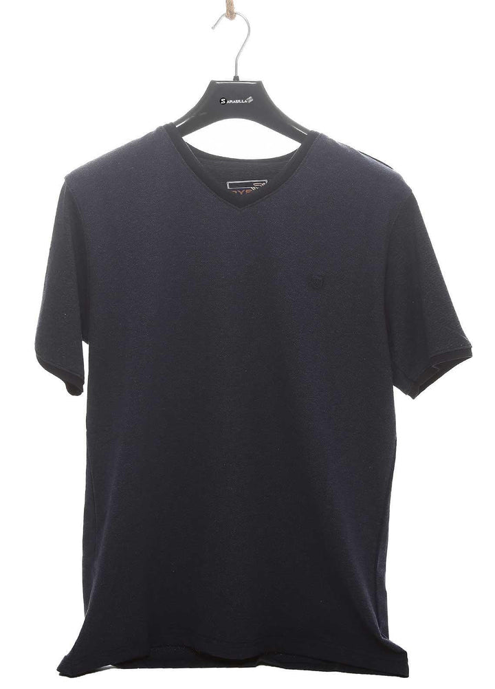Sanaulla Exclusive Range Cotton Casual Mens T-Shirts -  5442 Blue