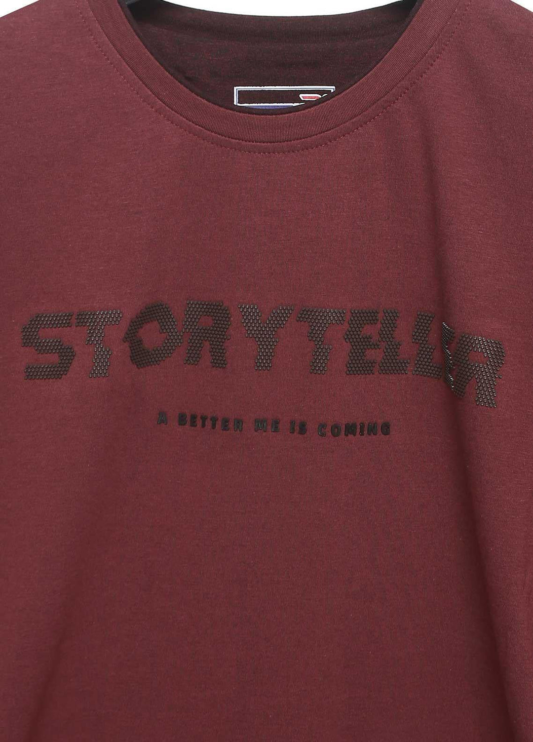 Sanaulla Exclusive Range Cotton Casual Mens T-Shirts -  5732 Maroon