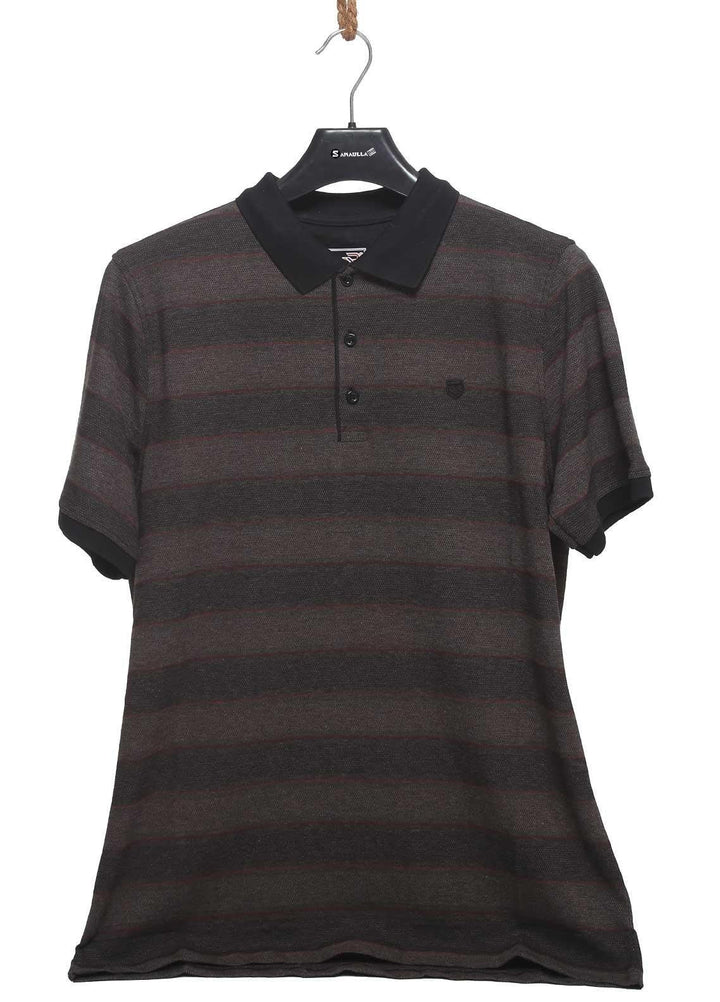 Sanaulla Exclusive Range Cotton Casual Mens T-Shirts -  D-5216 Grey