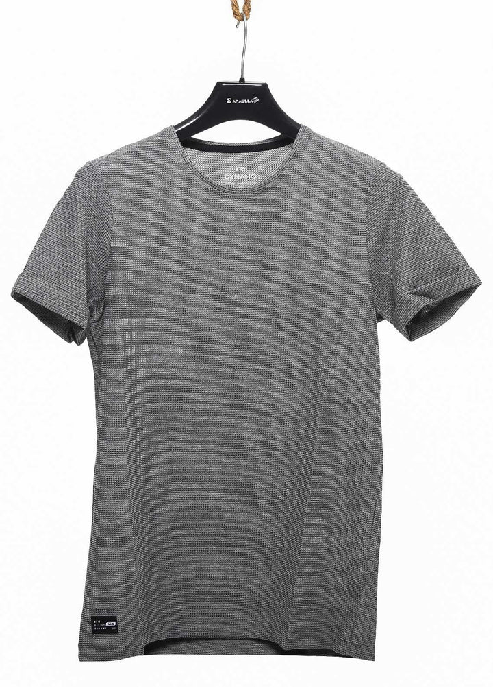 Sanaulla Exclusive Range Cotton Casual T-Shirts for Mens -  T622 Grey
