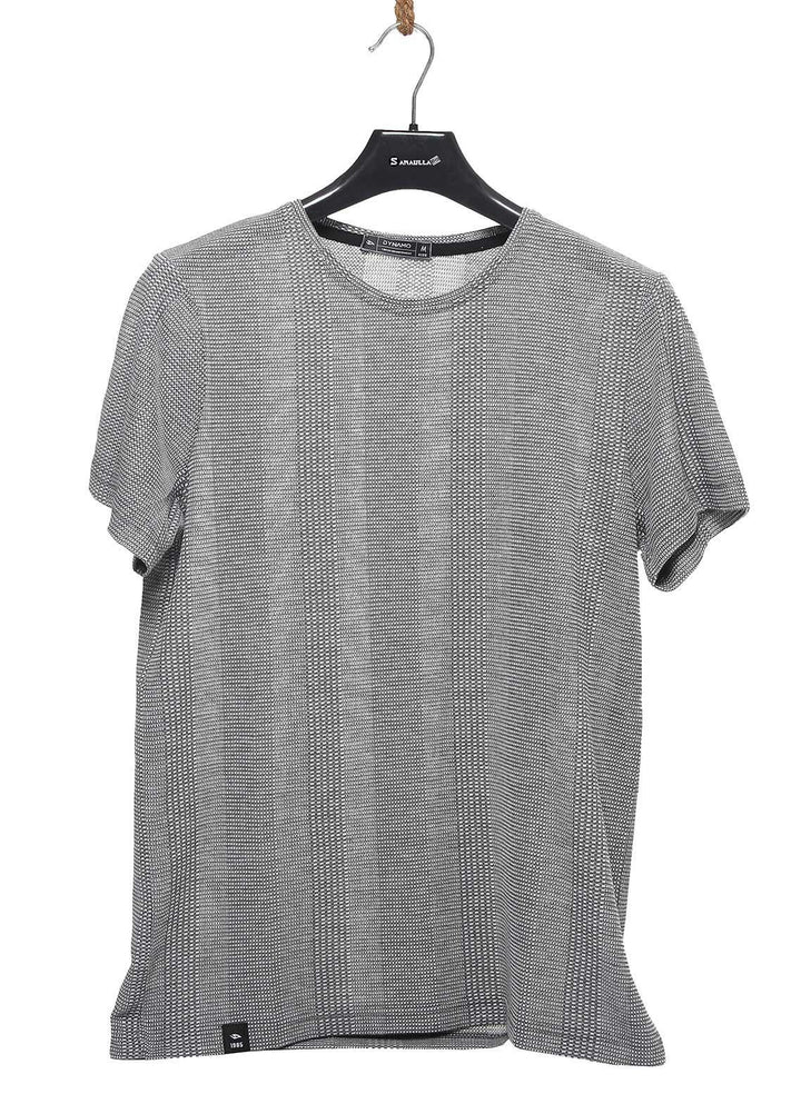 Sanaulla Exclusive Range Cotton Casual T-Shirts for Mens -  T623 Grey