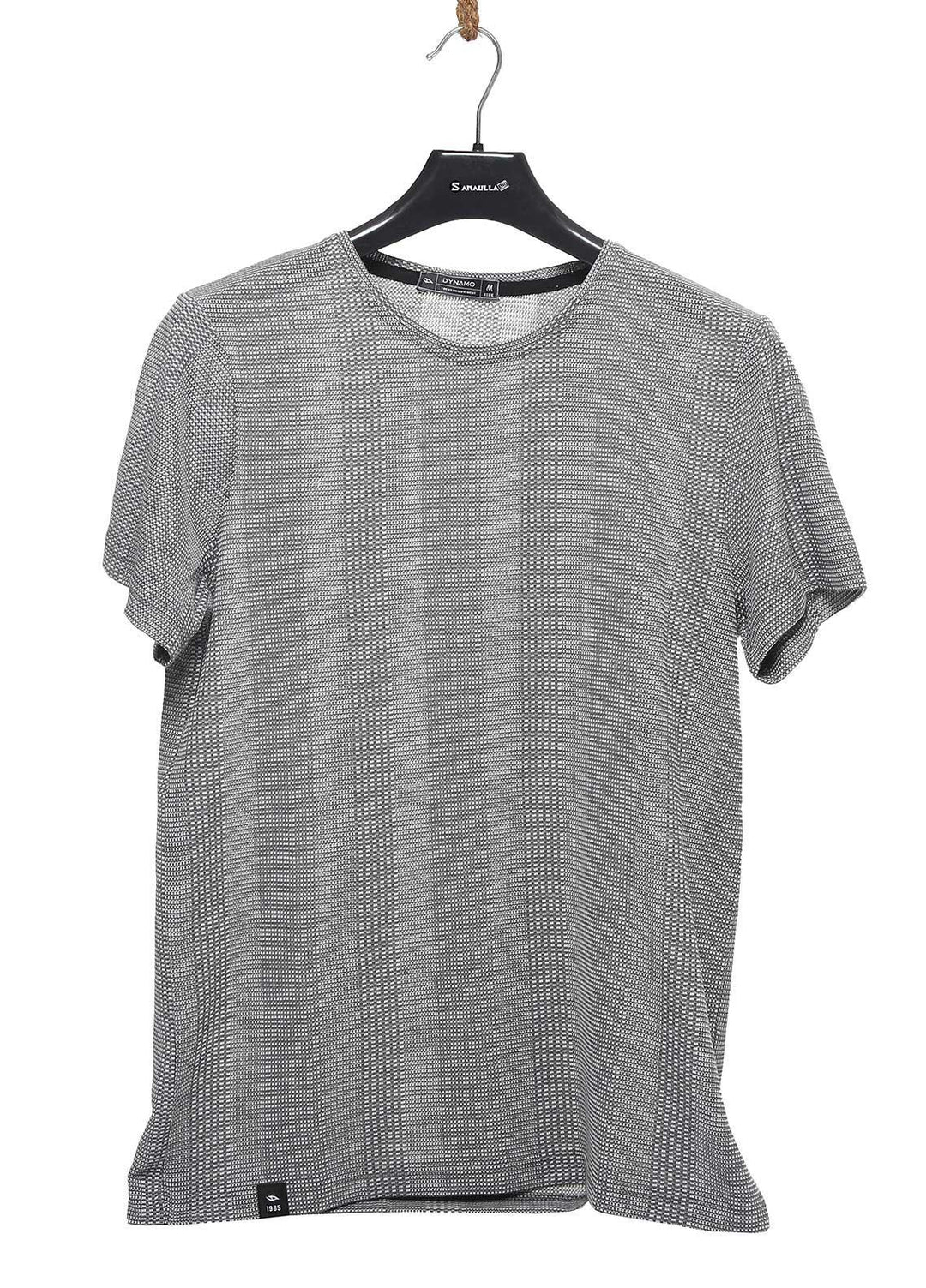 Sanaulla Exclusive Range Cotton Casual T-Shirts for Mens -  T623 Grey