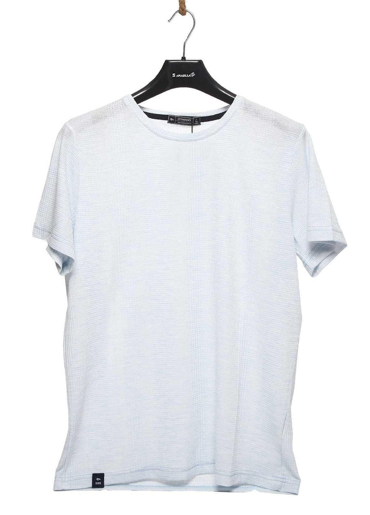Sanaulla Exclusive Range Cotton Casual T-Shirts for Mens -  T623 Sky Blue