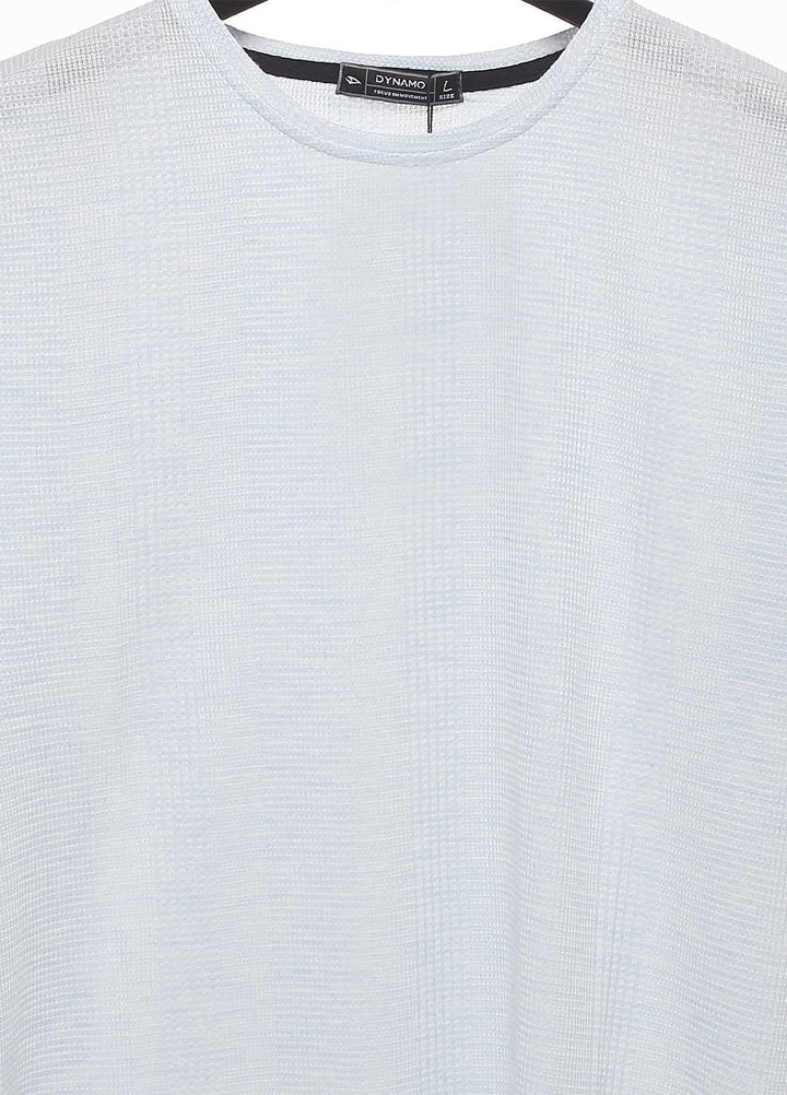 Sanaulla Exclusive Range Cotton Casual T-Shirts for Mens -  T623 Sky Blue