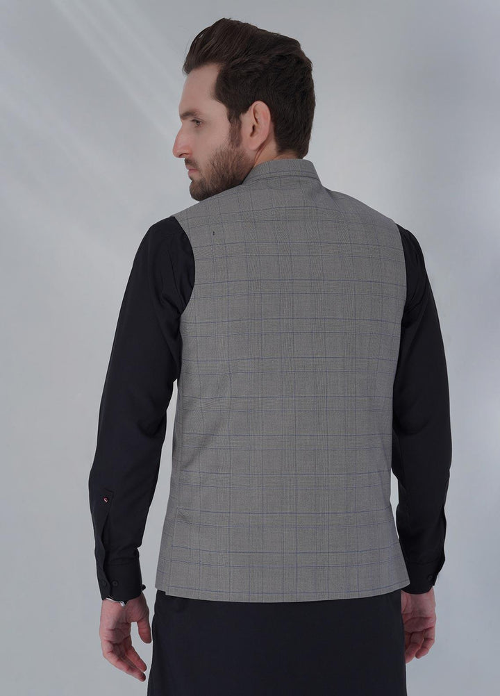 Sanaulla Exclusive Range Cotton Formal Waistcoat for Men -  W-1294 Green