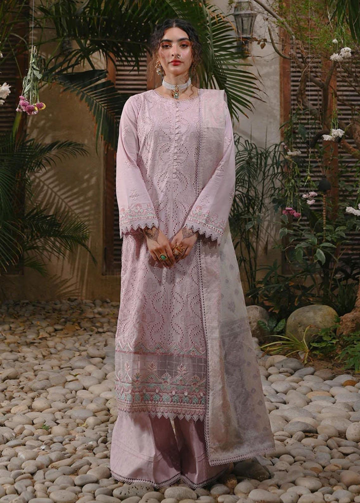 Menakumare By Aabyaan Embroidered Schiffli Suits Unstitched 3 Piece ABY23M AE-02 Kiran - Eid Collection