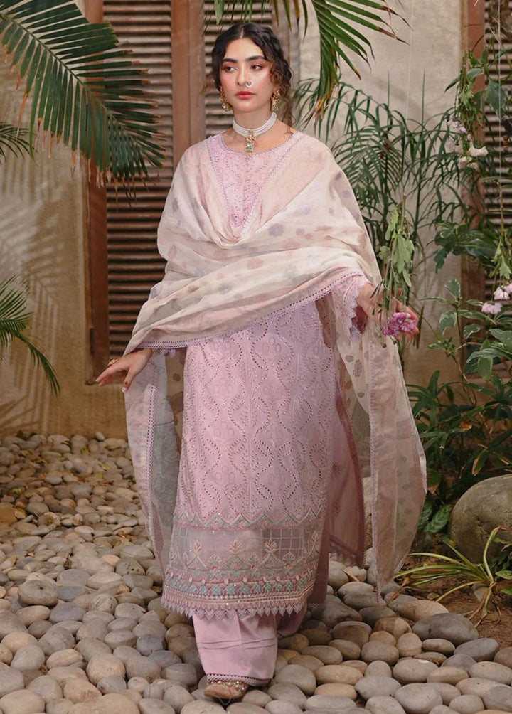 Menakumare By Aabyaan Embroidered Schiffli Suits Unstitched 3 Piece ABY23M AE-02 Kiran - Eid Collection
