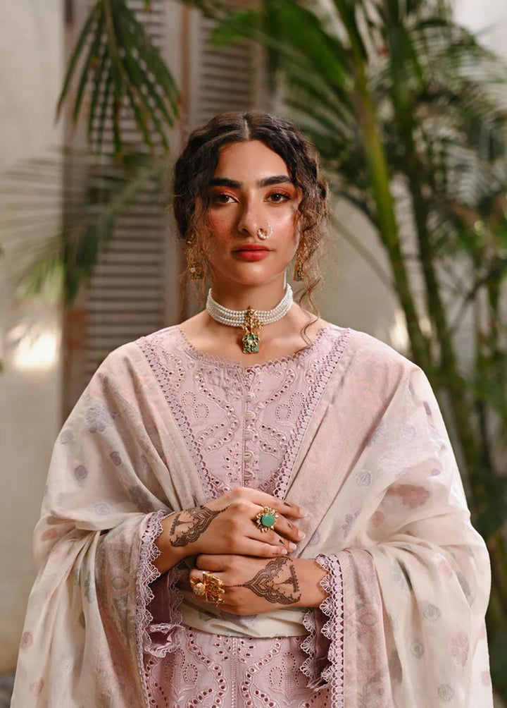 Menakumare By Aabyaan Embroidered Schiffli Suits Unstitched 3 Piece ABY23M AE-02 Kiran - Eid Collection