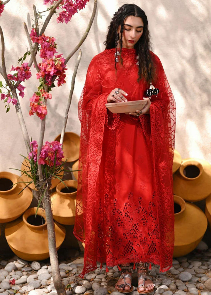 Menakumare By Aabyaan Embroidered Schiffli Suits Unstitched 3 Piece ABY23M AE-03 Raani - Eid Collection