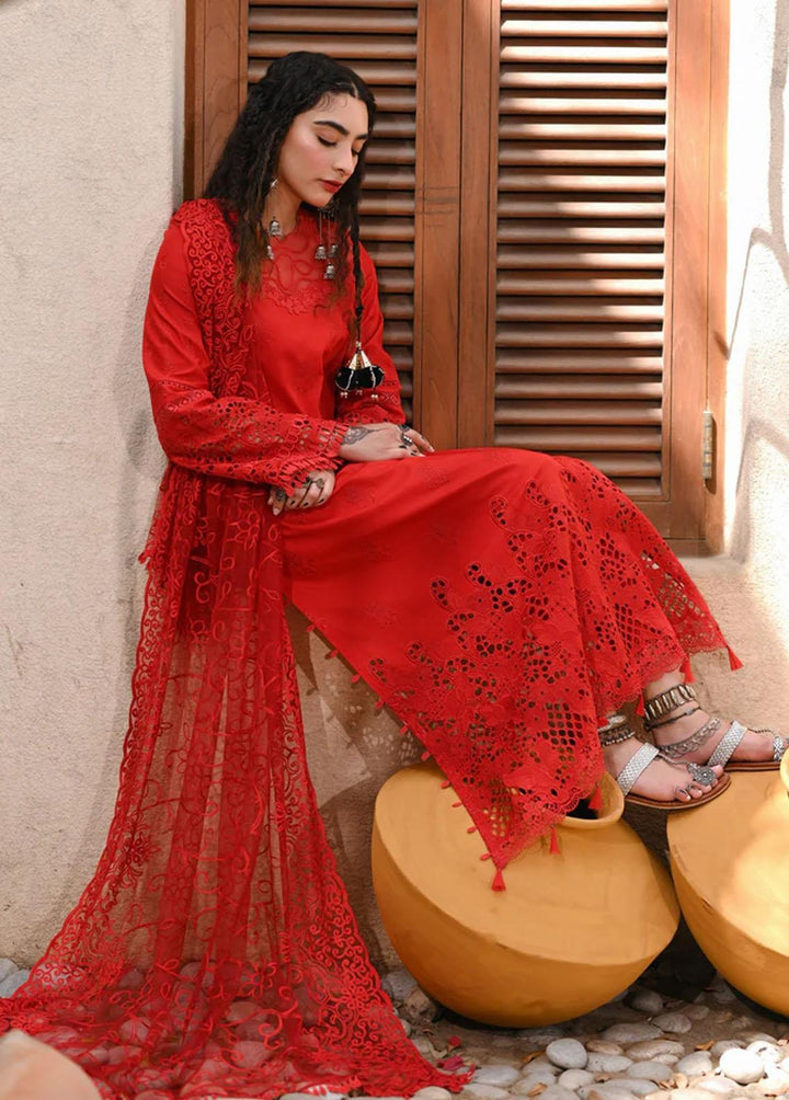 Menakumare By Aabyaan Embroidered Schiffli Suits Unstitched 3 Piece ABY23M AE-03 Raani - Eid Collection