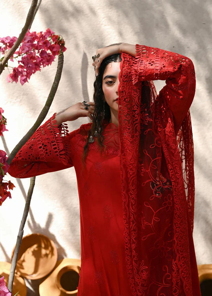 Menakumare By Aabyaan Embroidered Schiffli Suits Unstitched 3 Piece ABY23M AE-03 Raani - Eid Collection