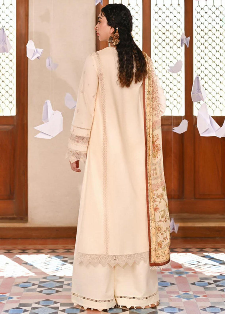 Menakumare By Aabyaan Embroidered Schiffli Suits Unstitched 3 Piece ABY23M AE-04 Nargis - Eid Collection