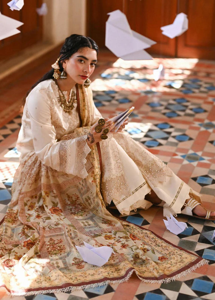 Menakumare By Aabyaan Embroidered Schiffli Suits Unstitched 3 Piece ABY23M AE-04 Nargis - Eid Collection