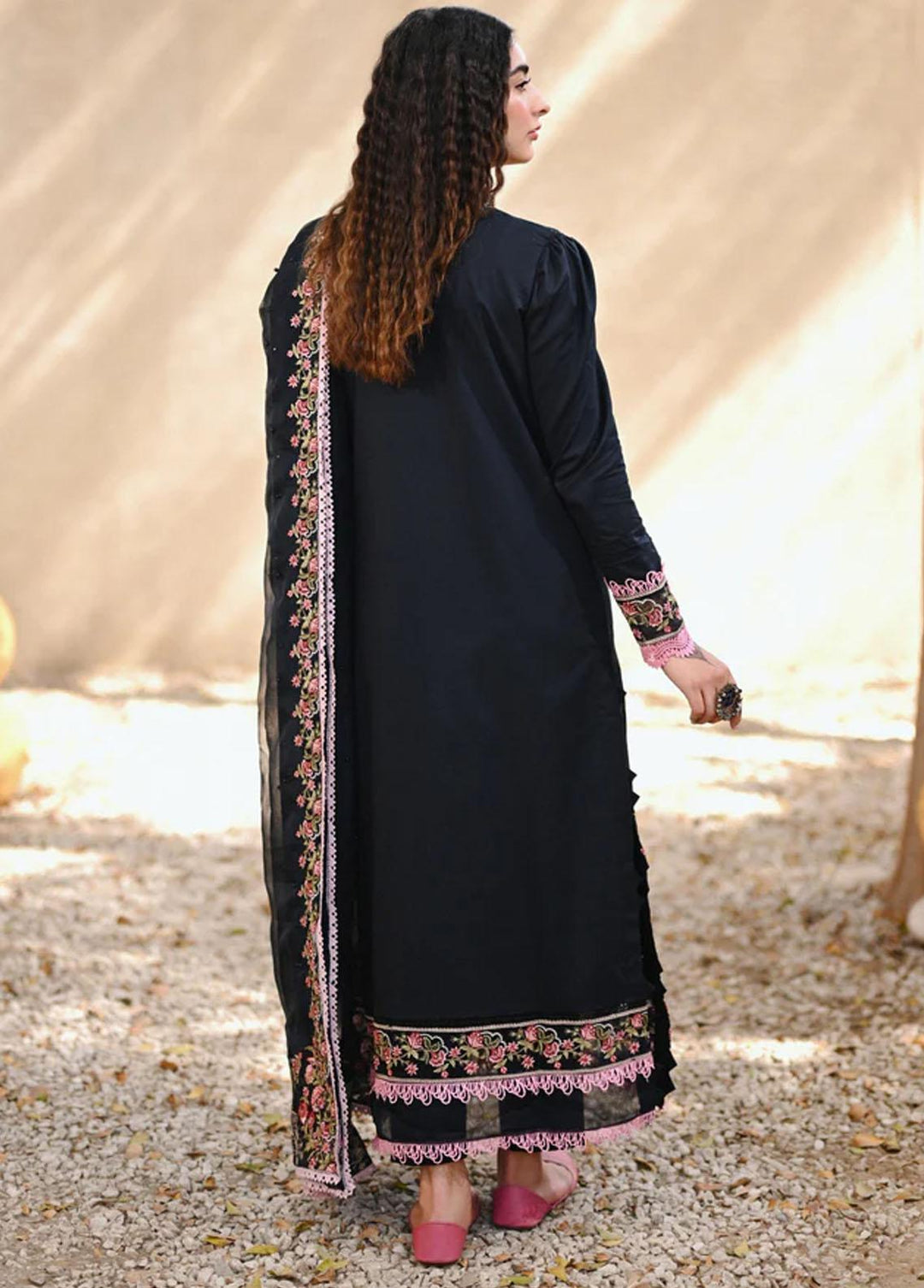 Menakumare By Aabyaan Embroidered Schiffli Suits Unstitched 3 Piece ABY23M AE-07 Shabnam - Eid Collection