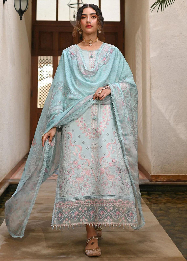 Menakumare By Aabyaan Embroidered Chikankari Suits Unstitched 3 Piece ABY23M AE-08 Geeta - Eid Collection