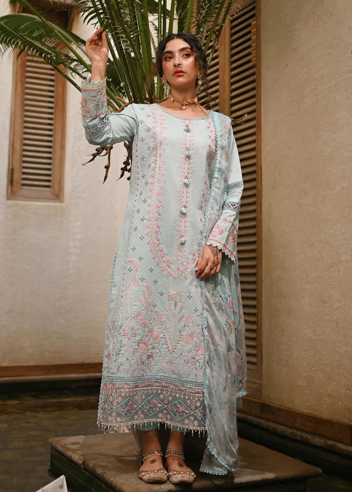 Menakumare By Aabyaan Embroidered Chikankari Suits Unstitched 3 Piece ABY23M AE-08 Geeta - Eid Collection