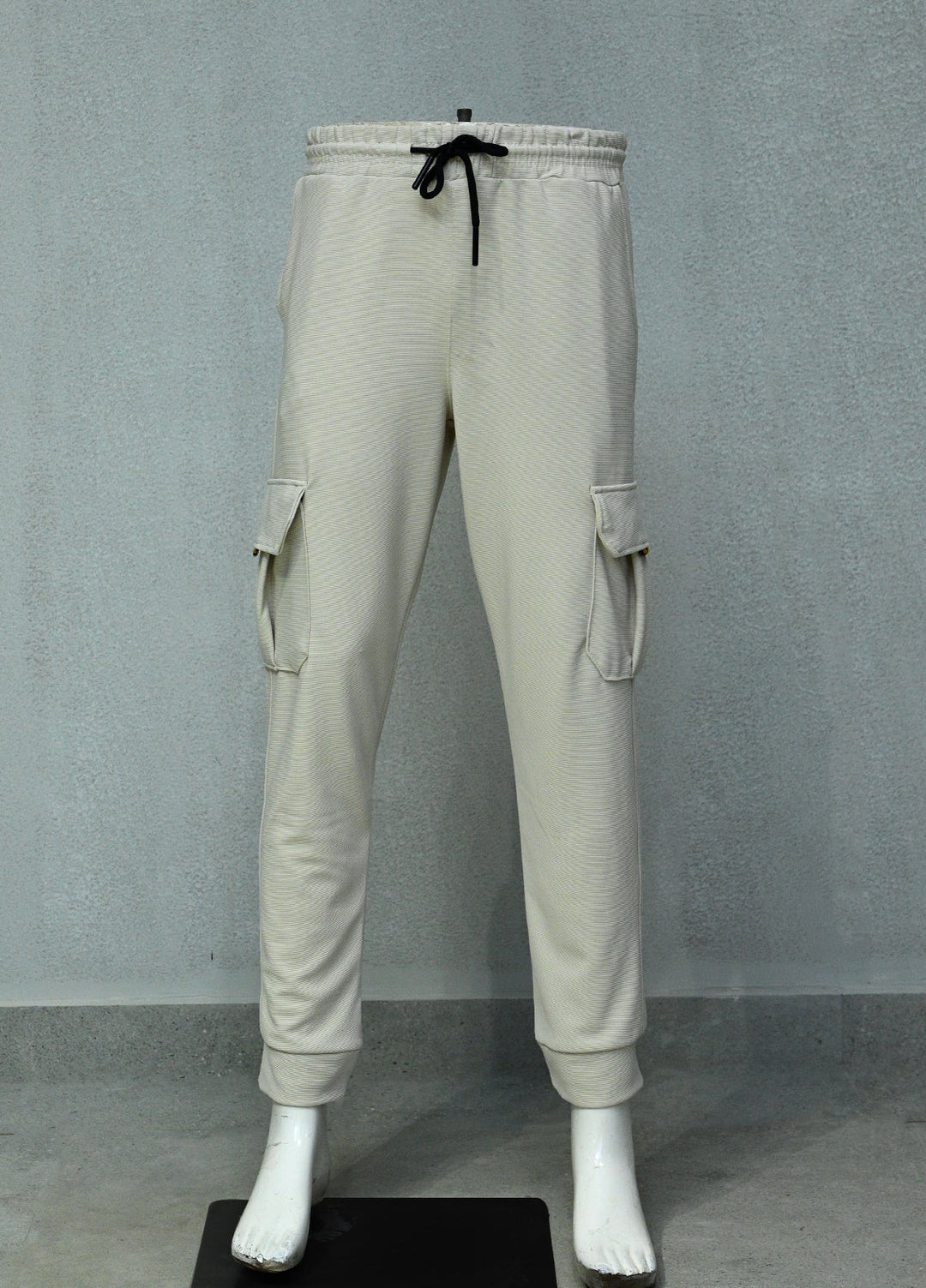 Mens Pret Plain Cotton Trouser Alexa D-06 Cream