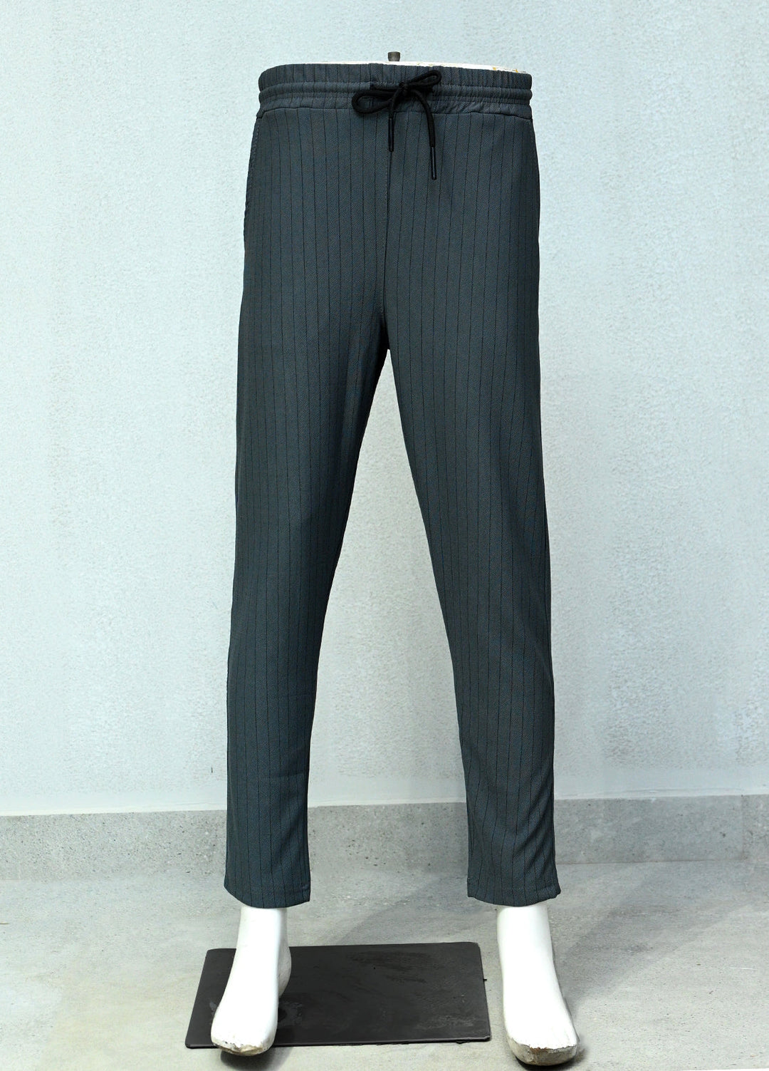 Mens Pret Plain Cotton Trouser Alexa D-1 Dark Grey