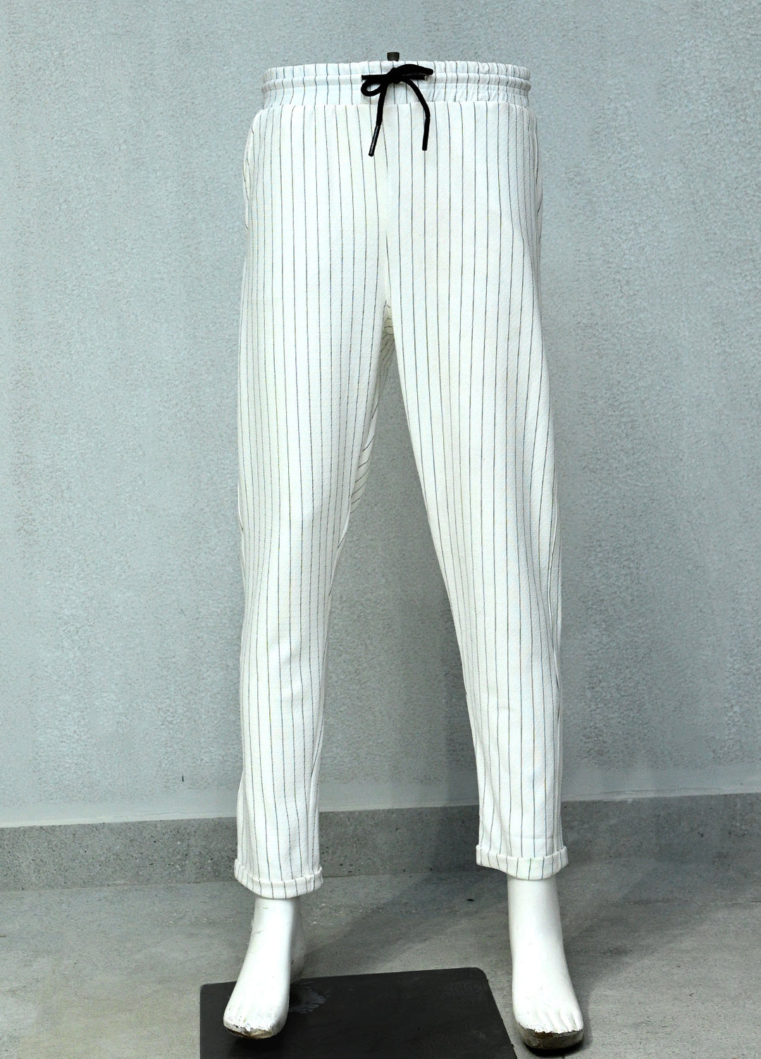 Mens Pret Plain Cotton Trouser Alexa D-18 White