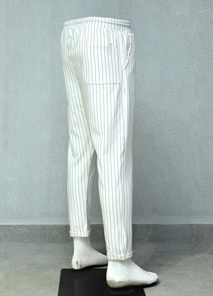 Mens Pret Plain Cotton Trouser Alexa D-18 White