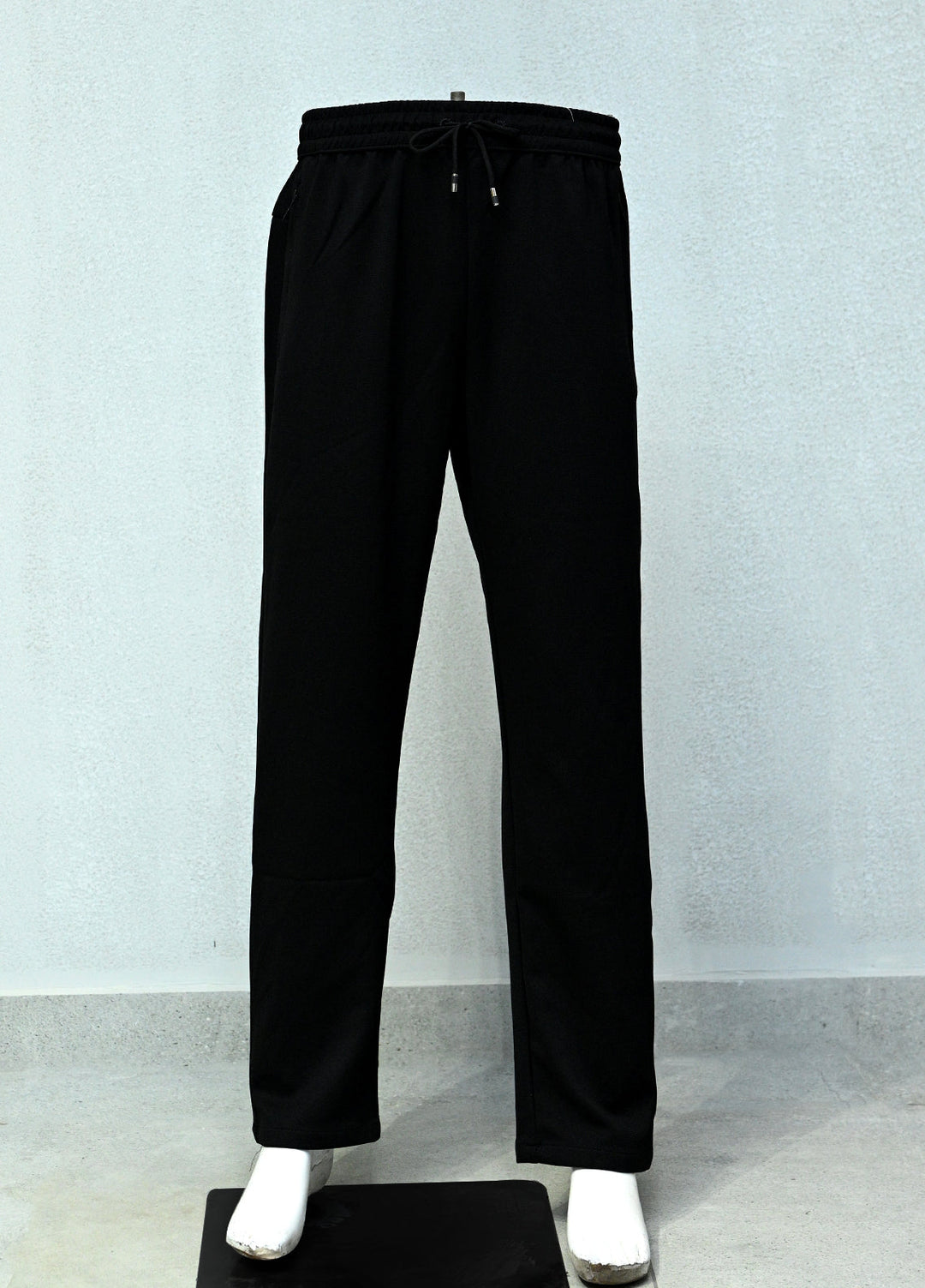 Mens Pret Plain Cotton Trouser WWJYMC D-04 Black
