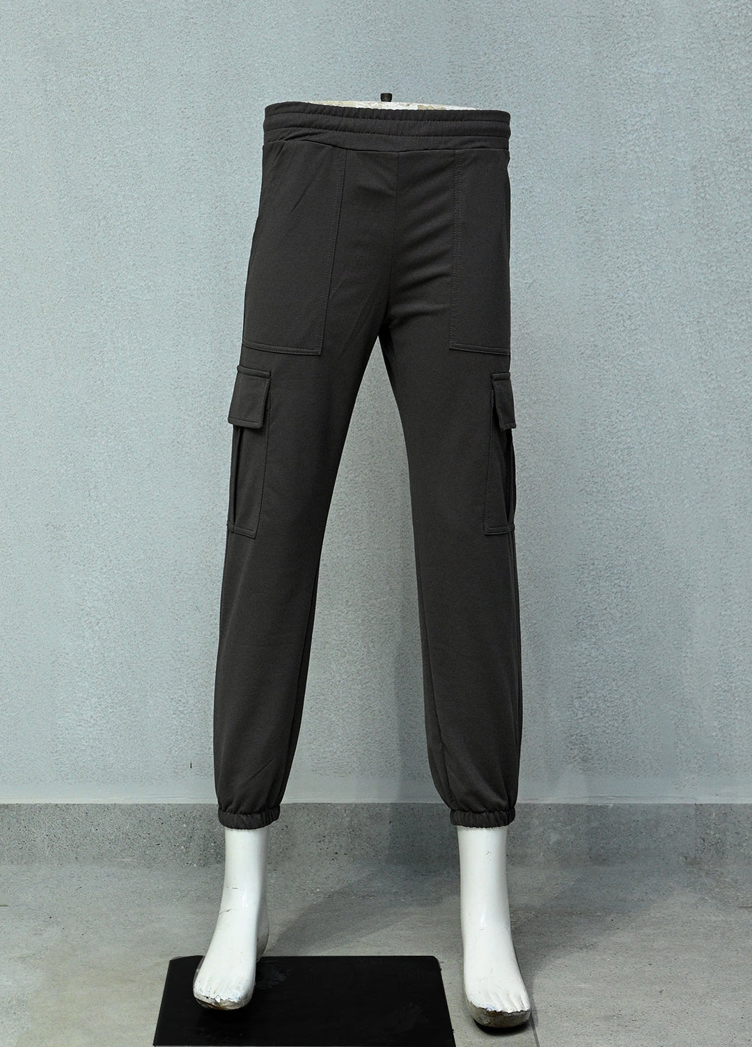 Mens Pret Plain Cotton Trouser WWJYMC D-11 Black