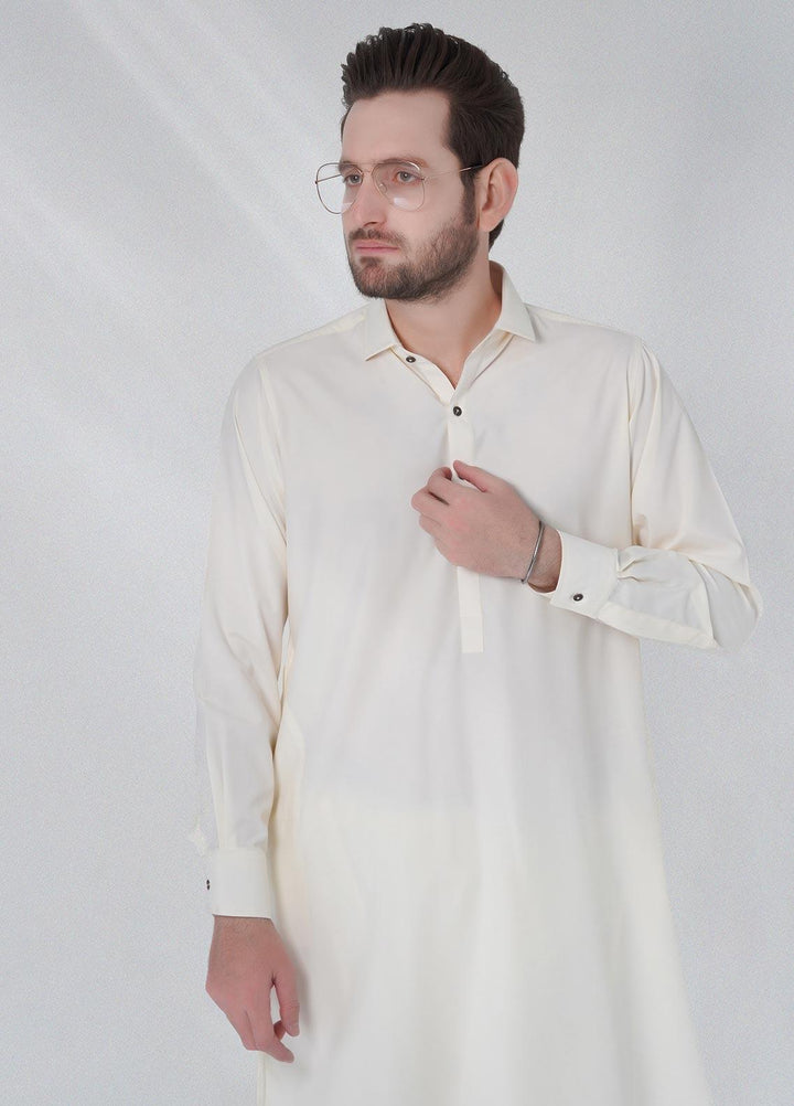 Brands & Blends Cotton Formal Shalwar Kameez for Men -  D#01 Cream