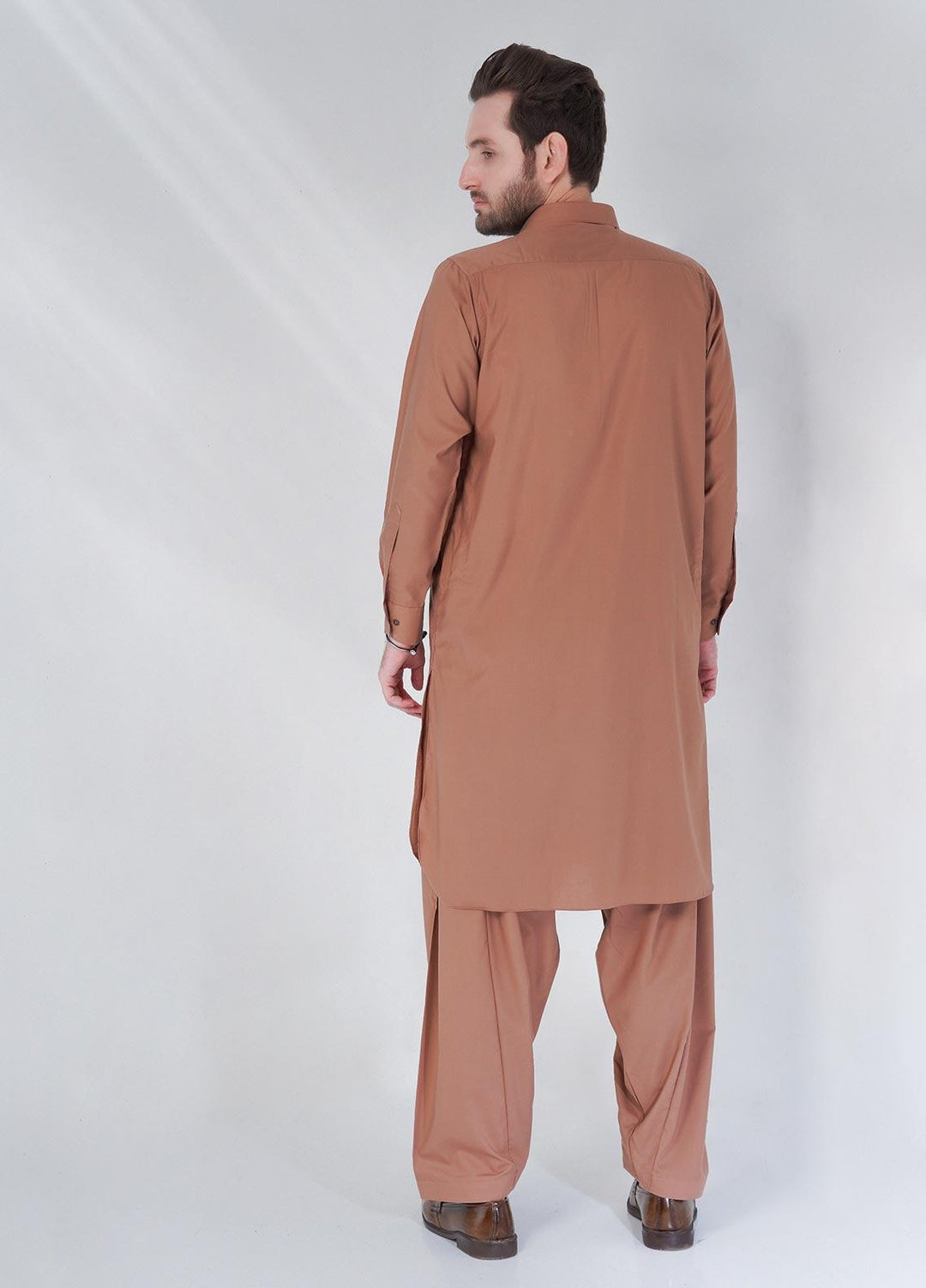 Brands & Blends Cotton Formal Shalwar Kameez for Men -  D#02 Rust
