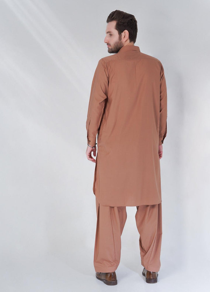 Brands & Blends Cotton Formal Shalwar Kameez for Men -  D#02 Rust