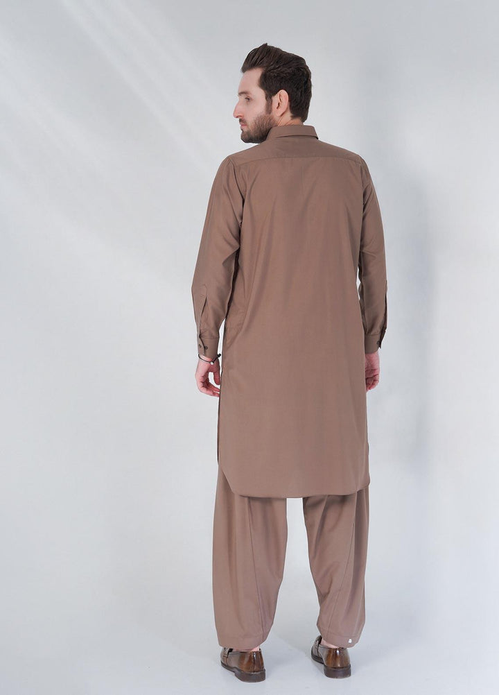Brands & Blends Cotton Formal Shalwar Kameez for Men -  D#03 Brown
