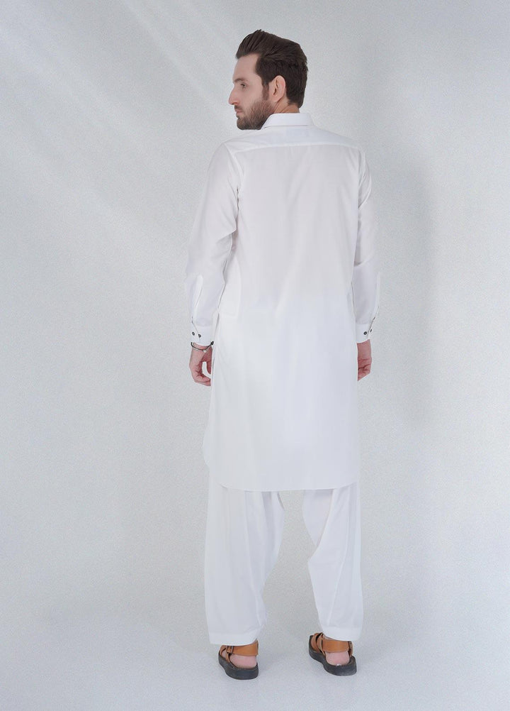 Brands & Blends Cotton Formal Shalwar Kameez for Men -  D#09 Off White