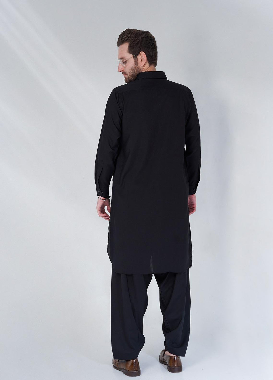 Brands & Blends Cotton Formal Shalwar Kameez for Men -  D#11 Black