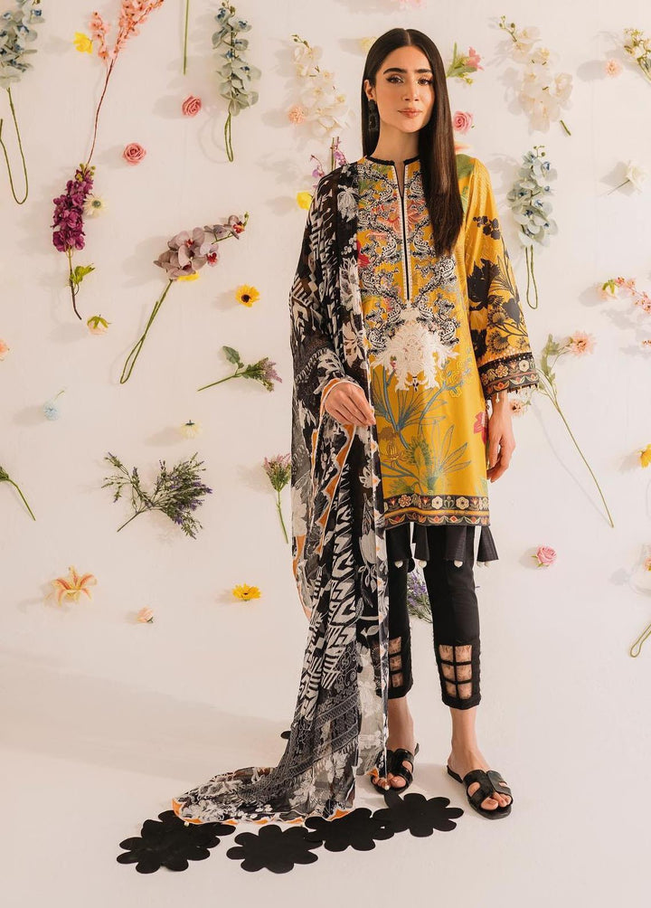 Meraki by Asifa & Nabeel Embroidered Lawn Suits Unstitched 3 Piece AN23M MKL-01 - Summer Collection