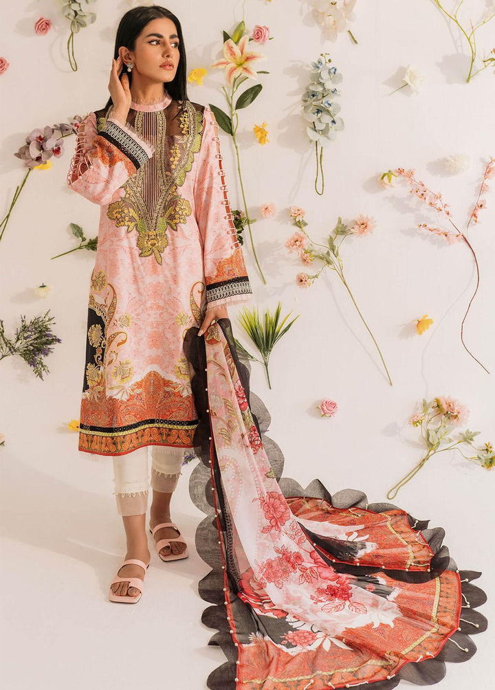 Meraki by Asifa & Nabeel Embroidered Lawn Suits Unstitched 3 Piece AN23M MKL-02 - Summer Collection