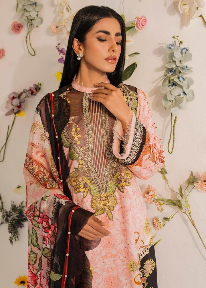 Meraki by Asifa & Nabeel Embroidered Lawn Suits Unstitched 3 Piece AN23M MKL-02 - Summer Collection