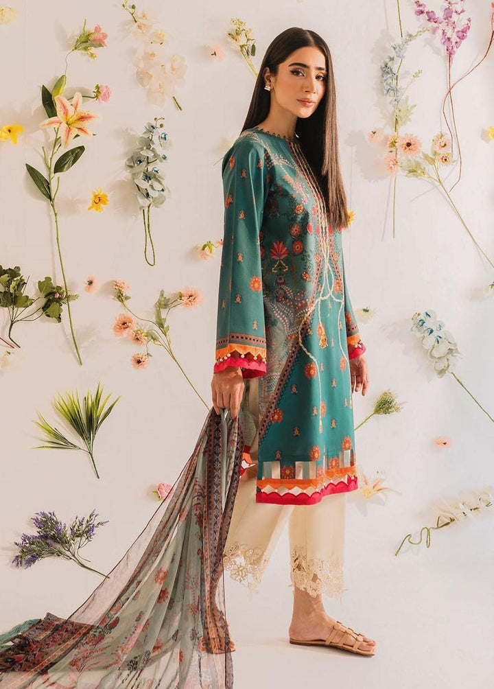 Meraki by Asifa & Nabeel Printed Lawn Suits Unstitched 2 Piece AN23M MKL-03 - Summer Collection