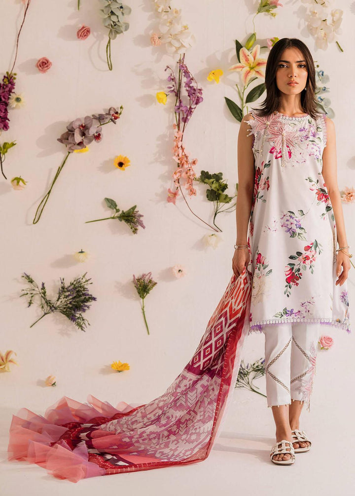 Meraki by Asifa & Nabeel Embroidered Lawn Suits Unstitched 3 Piece AN23M MKL-04 - Summer Collection