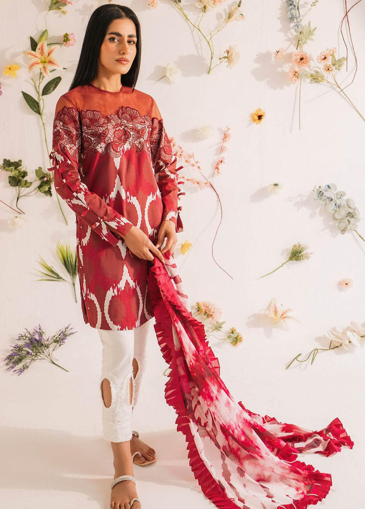 Meraki by Asifa & Nabeel Embroidered Lawn Suits Unstitched 3 Piece AN23M MKL-05 - Summer Collection