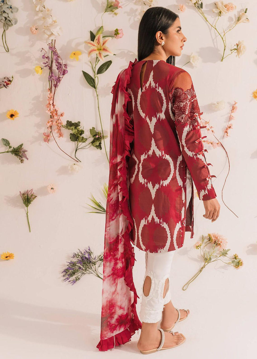 Meraki by Asifa & Nabeel Embroidered Lawn Suits Unstitched 3 Piece AN23M MKL-05 - Summer Collection