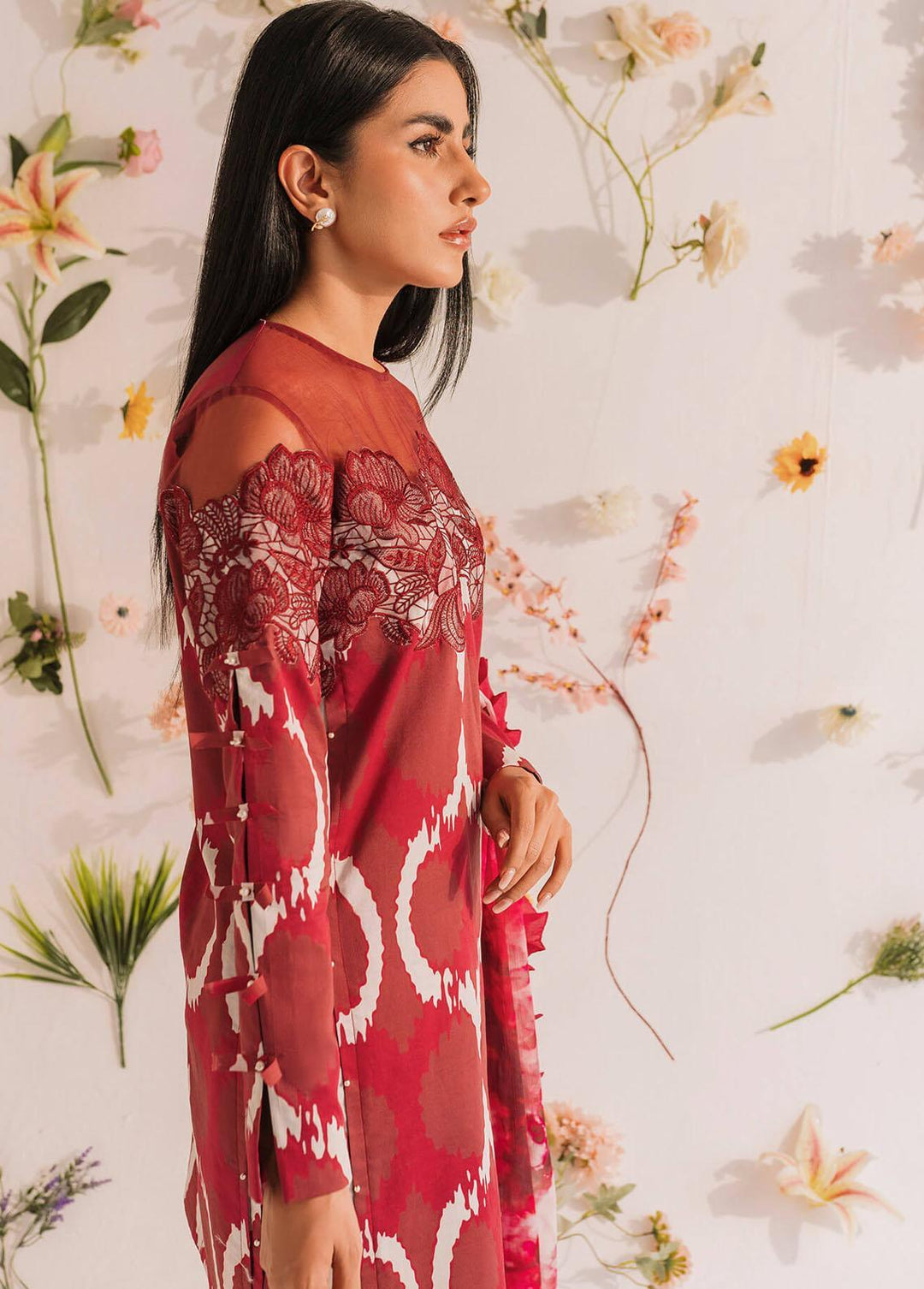 Meraki by Asifa & Nabeel Embroidered Lawn Suits Unstitched 3 Piece AN23M MKL-05 - Summer Collection