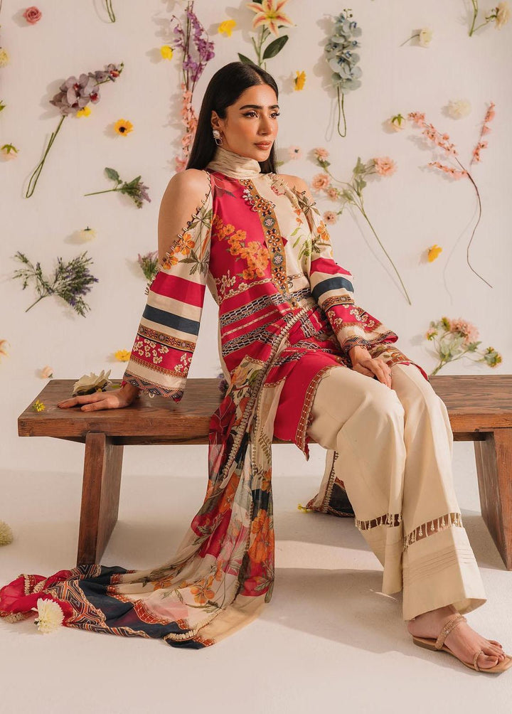 Meraki by Asifa & Nabeel Printed Lawn Suits Unstitched 2 Piece AN23M MKL-06 - Summer Collection