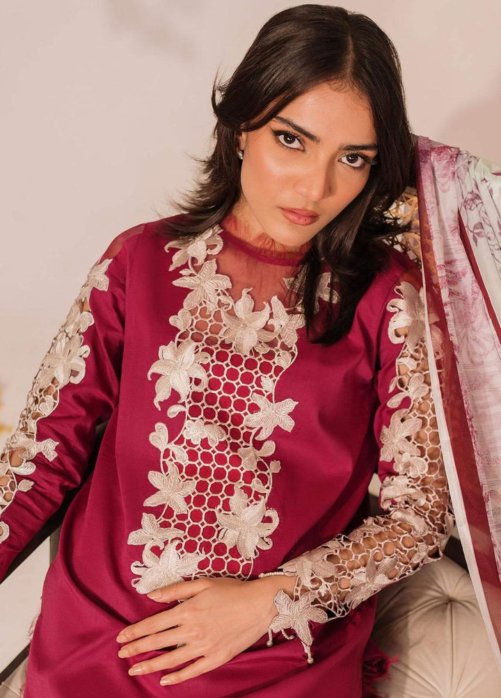 Meraki by Asifa & Nabeel Embroidered Lawn Suits Unstitched 3 Piece AN23M MKL-07 - Summer Collection