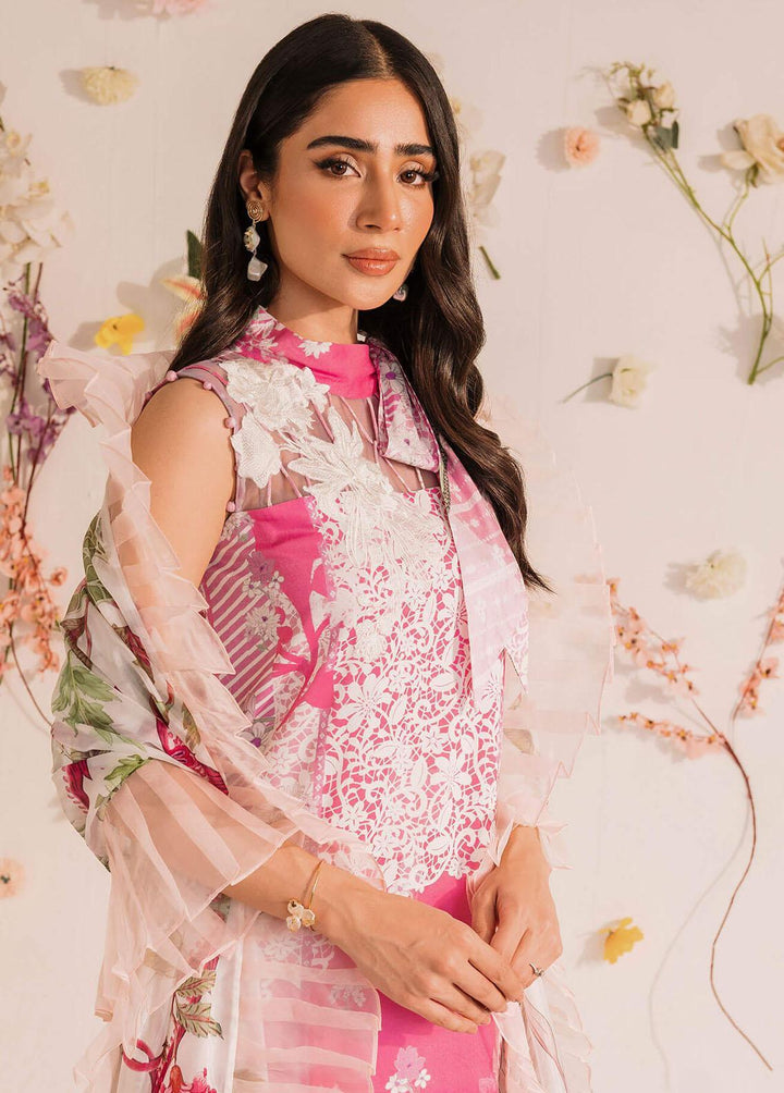 Meraki by Asifa & Nabeel Embroidered Lawn Suits Unstitched 3 Piece AN23M MKL-09 - Summer Collection