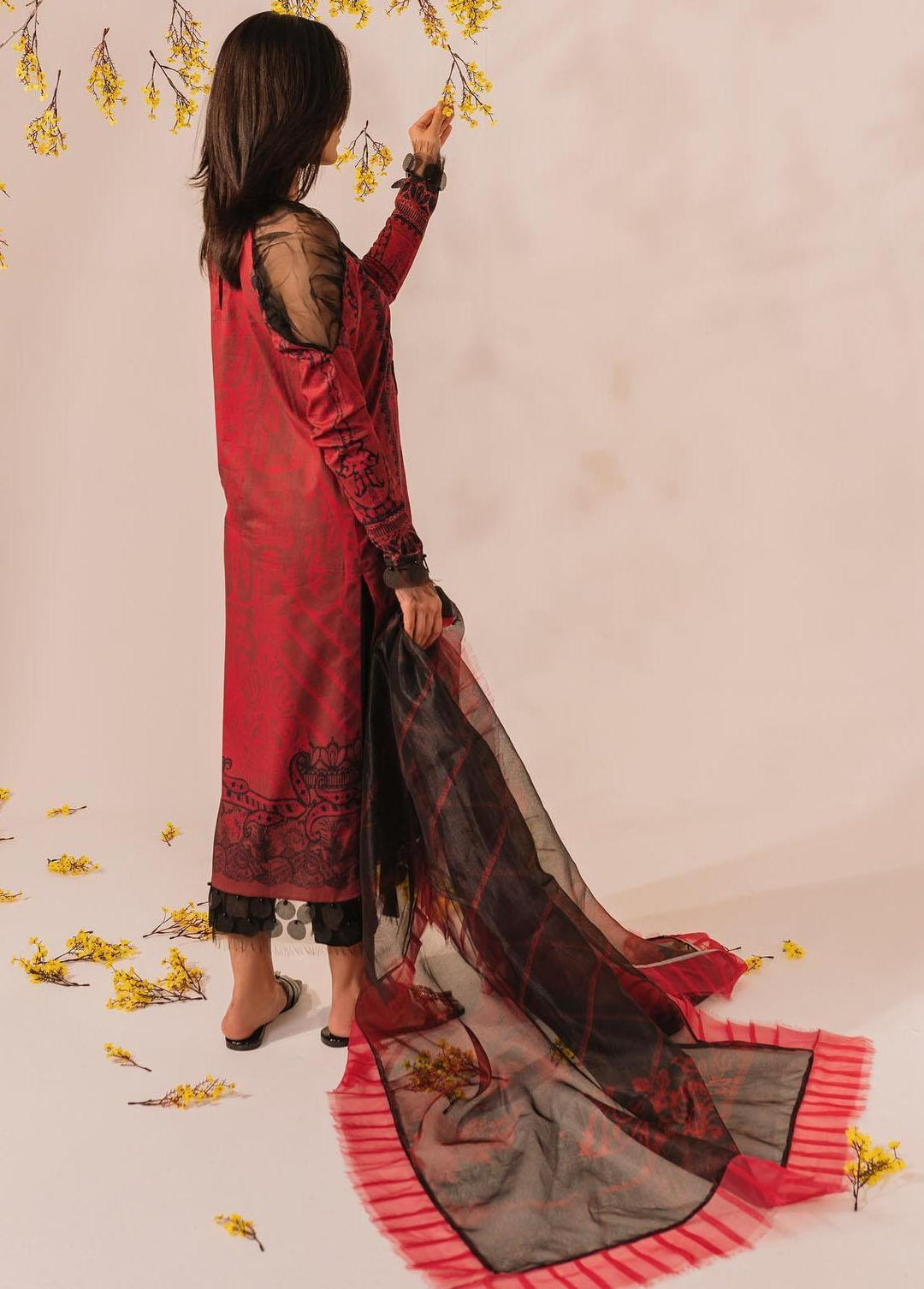 Meraki by Asifa & Nabeel Embroidered Lawn Suits Unstitched 3 Piece AN23M MKL-11 - Summer Collection