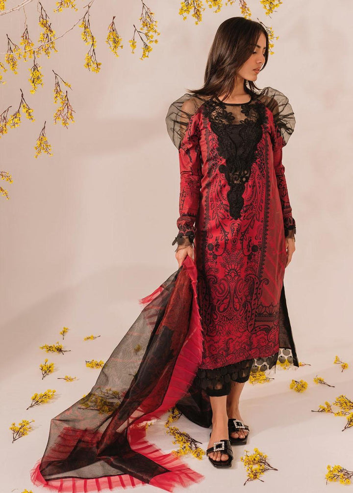 Meraki by Asifa & Nabeel Embroidered Lawn Suits Unstitched 3 Piece AN23M MKL-11 - Summer Collection