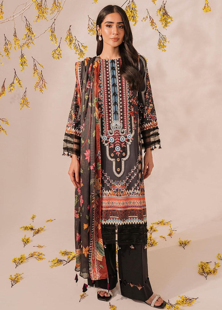 Meraki by Asifa & Nabeel Embroidered Lawn Suits Unstitched 3 Piece AN23M MKL-12 - Summer Collection
