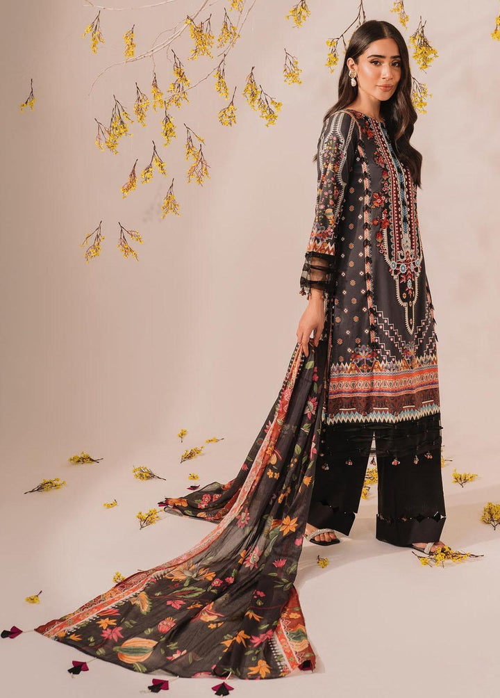Meraki by Asifa & Nabeel Embroidered Lawn Suits Unstitched 3 Piece AN23M MKL-12 - Summer Collection