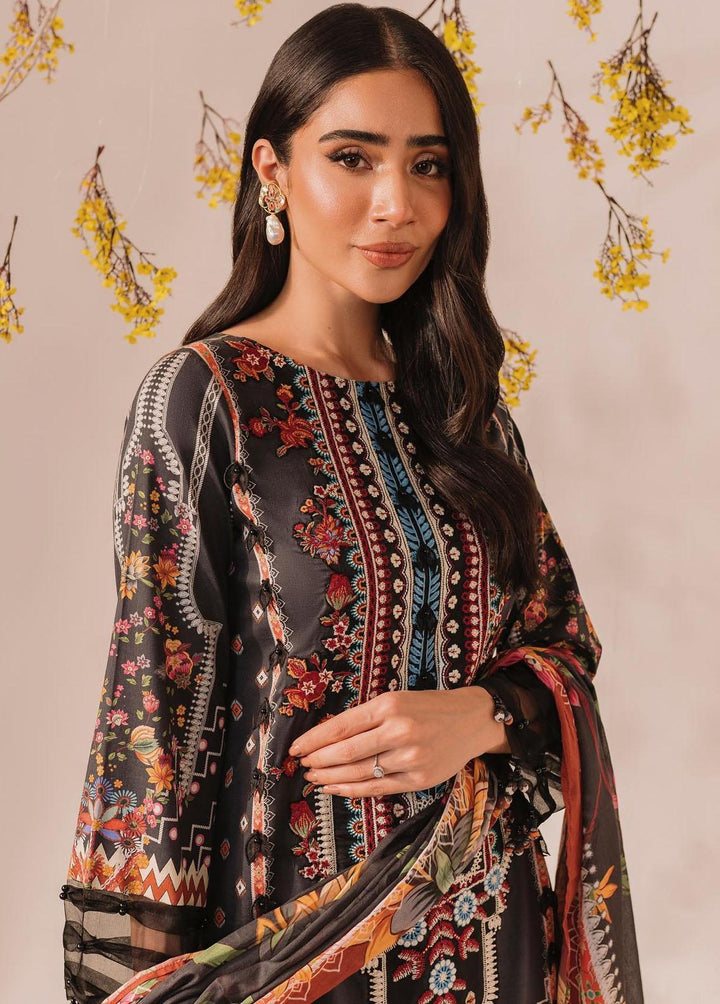Meraki by Asifa & Nabeel Embroidered Lawn Suits Unstitched 3 Piece AN23M MKL-12 - Summer Collection
