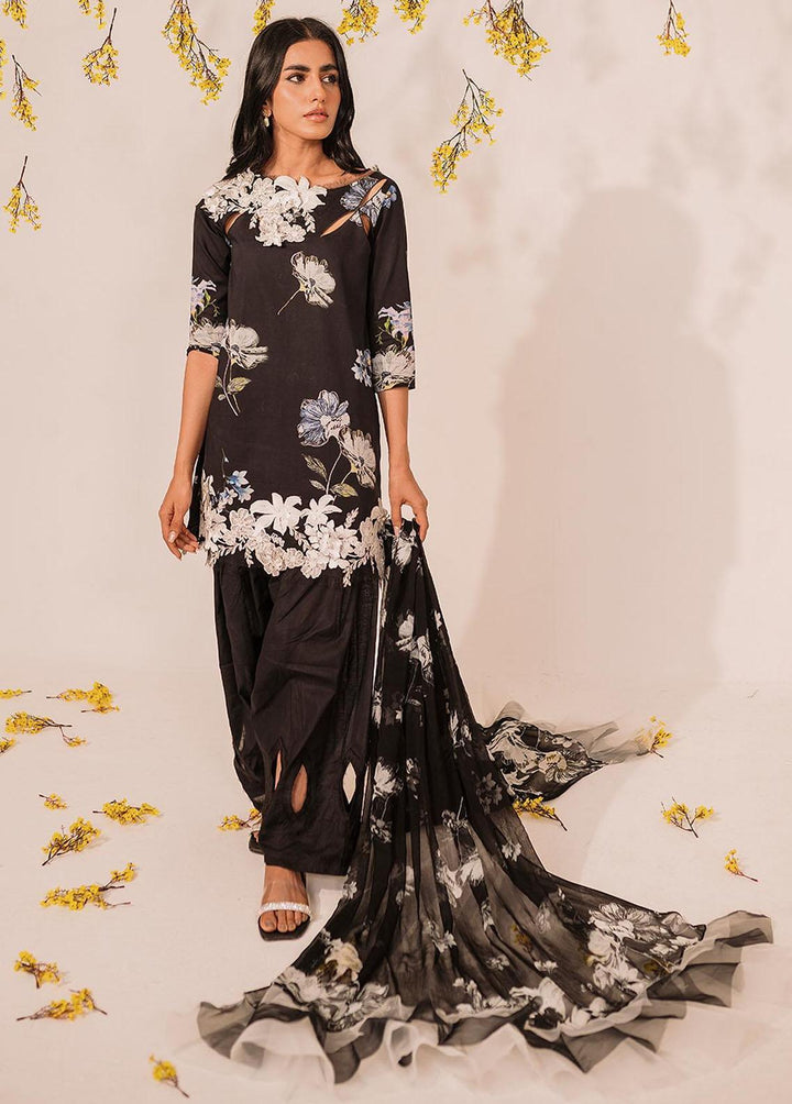 Meraki by Asifa & Nabeel Embroidered Lawn Suits Unstitched 3 Piece AN23M MKL-14 - Summer Collection