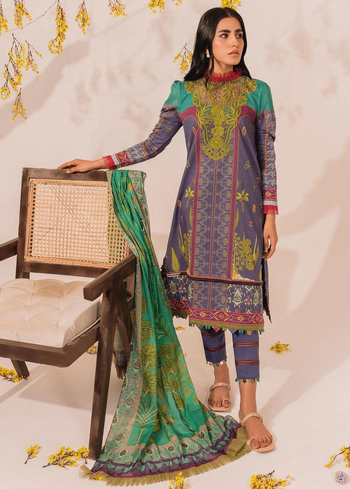 Meraki by Asifa & Nabeel Printed Lawn Suits Unstitched 2 Piece AN23M MKL-16 - Summer Collection